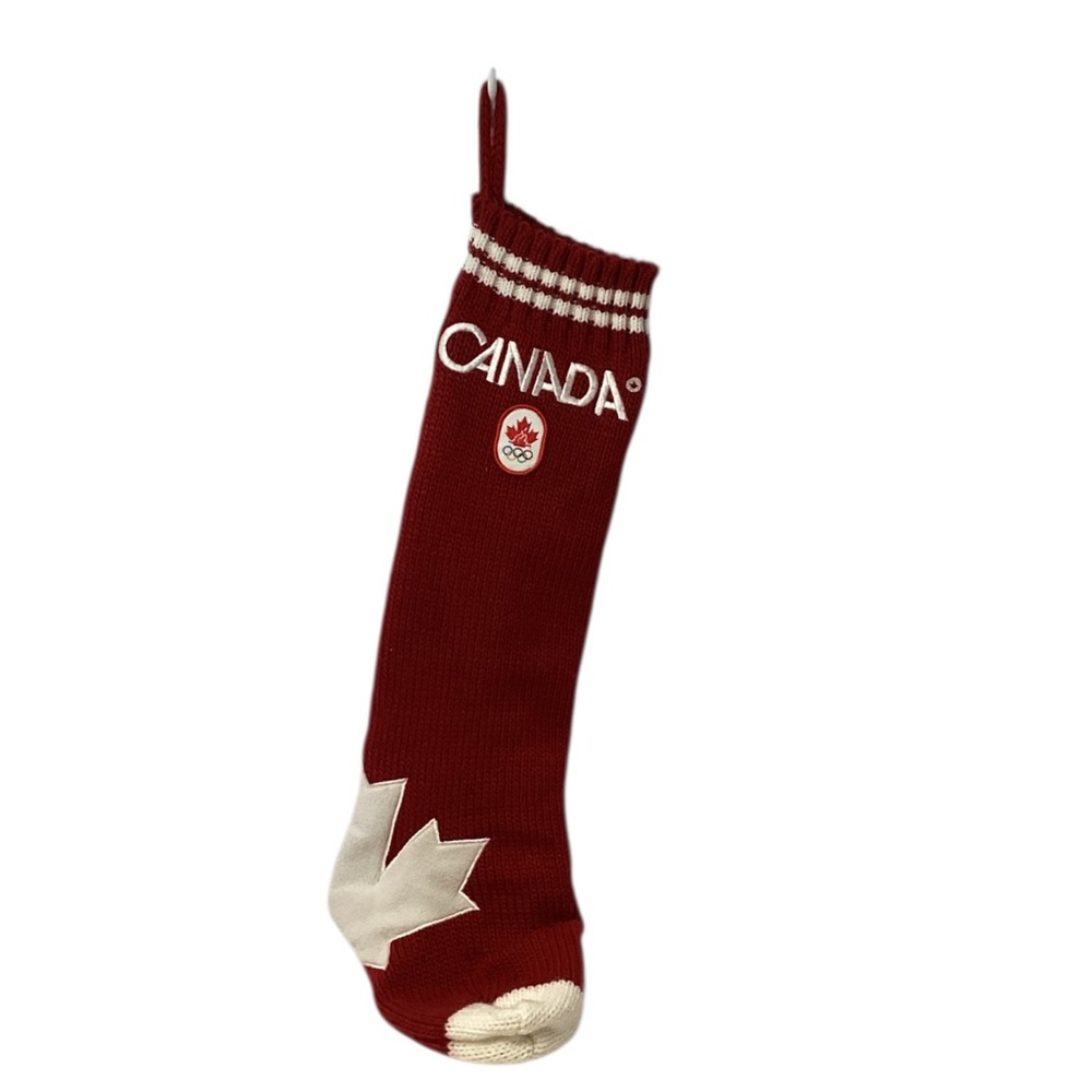 🌺 HBC Team Canada Olympic Red Holiday Stocking